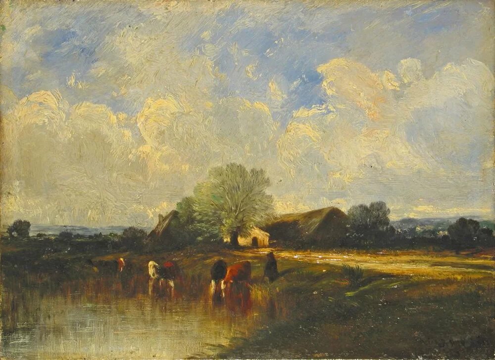 Ж. Дюпре. Пейзаж с ручьем. 1856 г. Государственный Эрмитаж. Источник: https://collections.hermitage.ru/entity/OBJECT/38022?query=дюпре&index=17