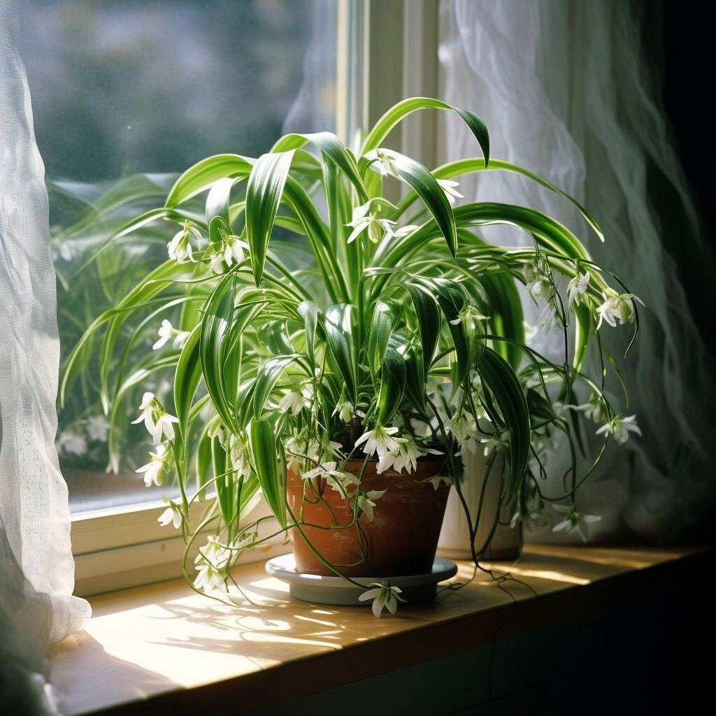 Растения-фильтры: очистите воздух в вашем доме🌿

- Хлорофитум Хохлатый: Этот растение способно поглощать газообразные углеводороды, значительно улучшая качество воздуха. Несколько экземпляров хлорофитума в квартире способны снизить уровень вредных микроорганизмов в воздухе до 80% всего за одни сутки.

- Циссус Антарктический: Этот вид циссуса также способствует улучшению качества воздуха в вашем доме, фильтруя вредные вещества.

- Антуриум: Антуриум, с его яркими красными цветками, помогает в очистке воздуха от различных загрязнителей.

- Драцена: Драцена не только придает уют и красоту вашему дому, но также снижает концентрацию вредных веществ в воздухе.

- Спатифиллум: Спатифиллум, также известный как "женская счастья", помогает очищать воздух и создавать гармоничный интерьер.

