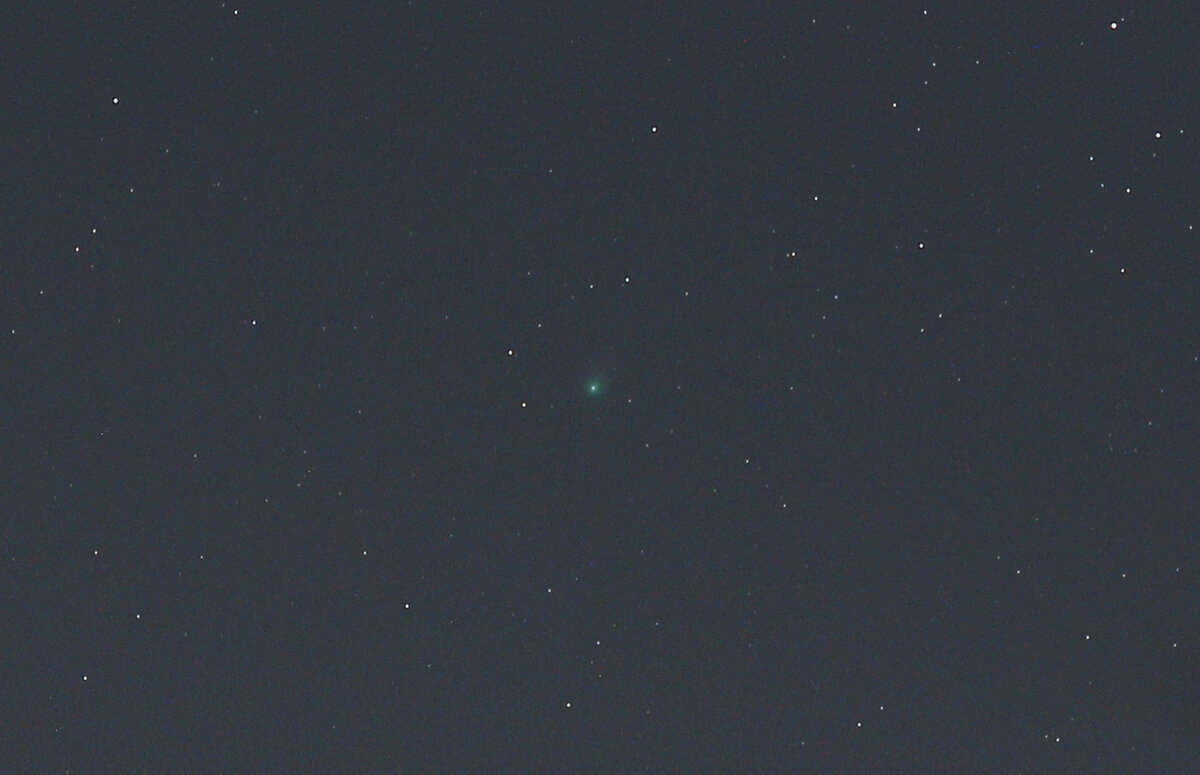 Комета 12P/Понса-Брукса на вечернем небе 3 марта 2024 года, фото автора