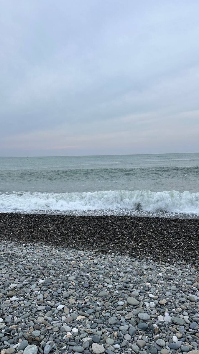 Сегодня утром море было не спокойно