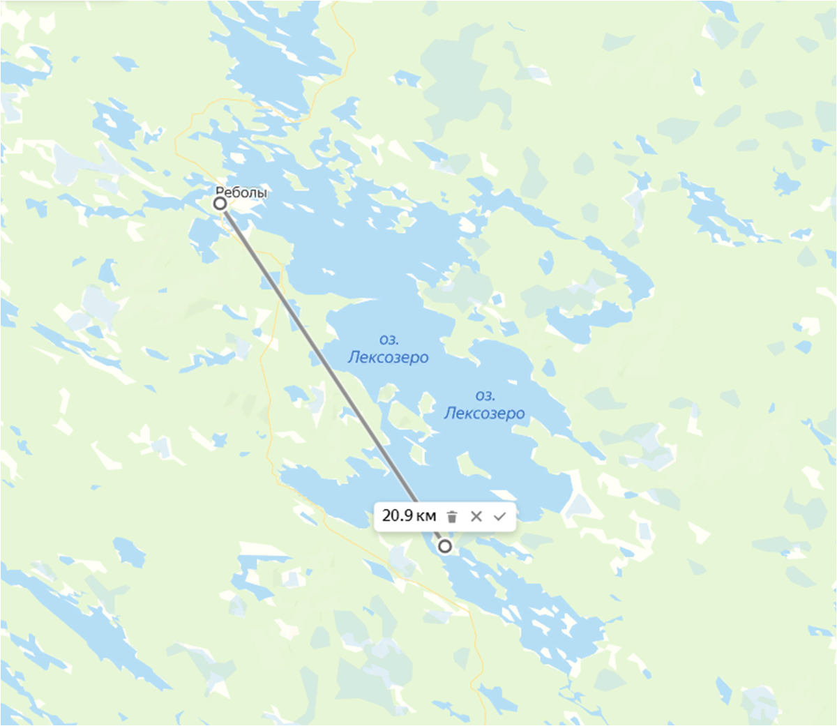 Район Реболы. Яндекс.Карты