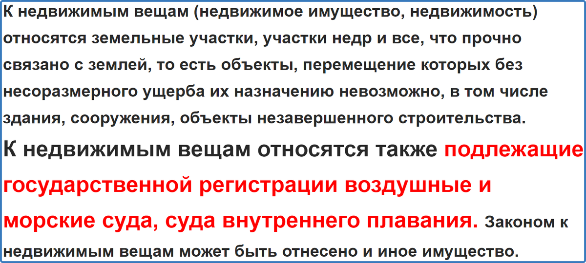 Цитата из Гражданского Кодекса РФ.