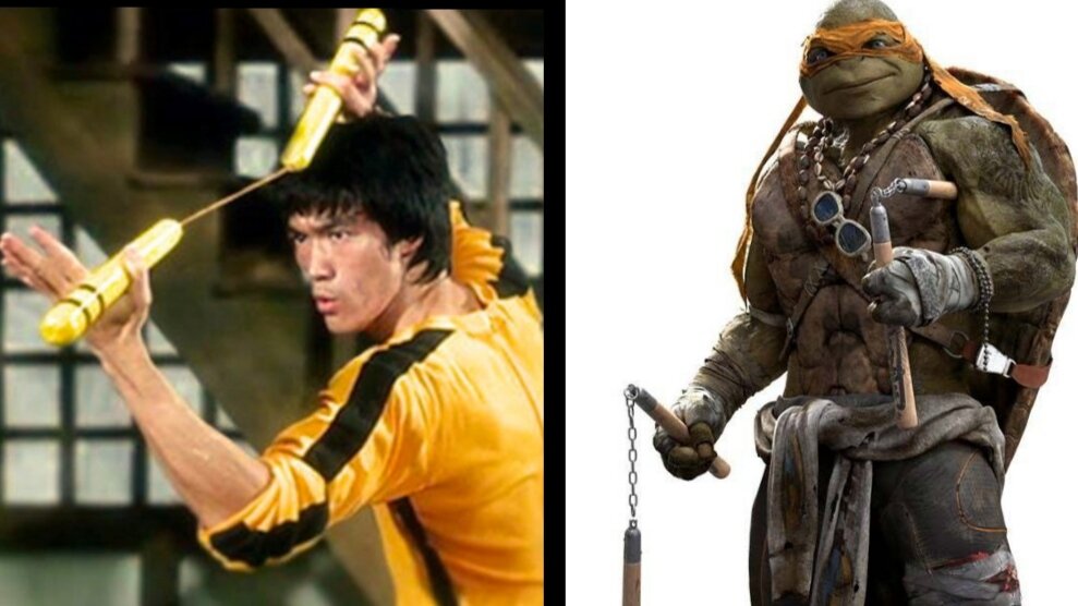 Комрад Ли и черепаха. Картинка из Яндекс-картинок