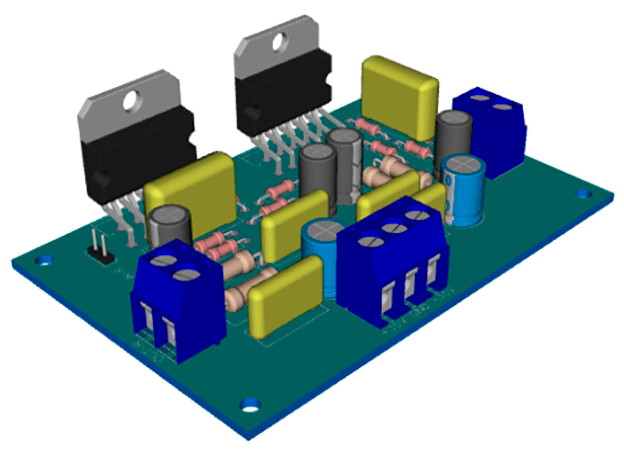 Усилитель мощности 2×50 Вт на LM3886