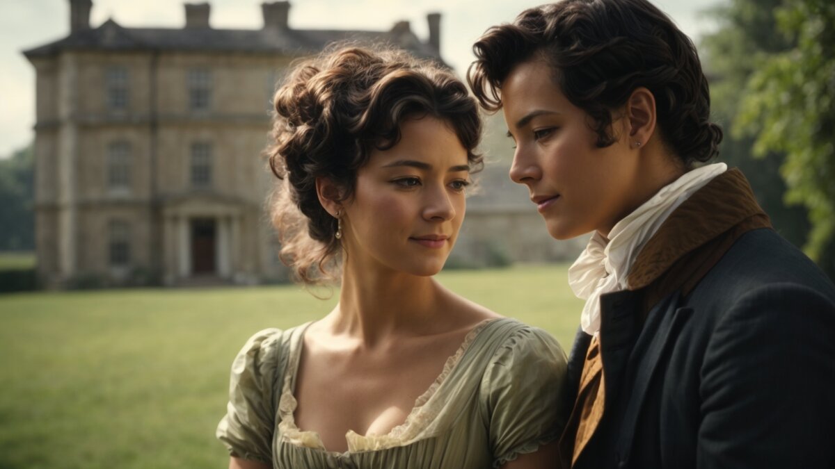 Элизабет Беннет с мистером Дарси