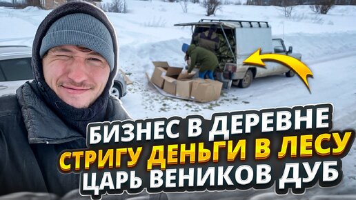 Бизнес в деревне/ всю зиму продаем дубовые веники/ крайняя отправка дубовых веников