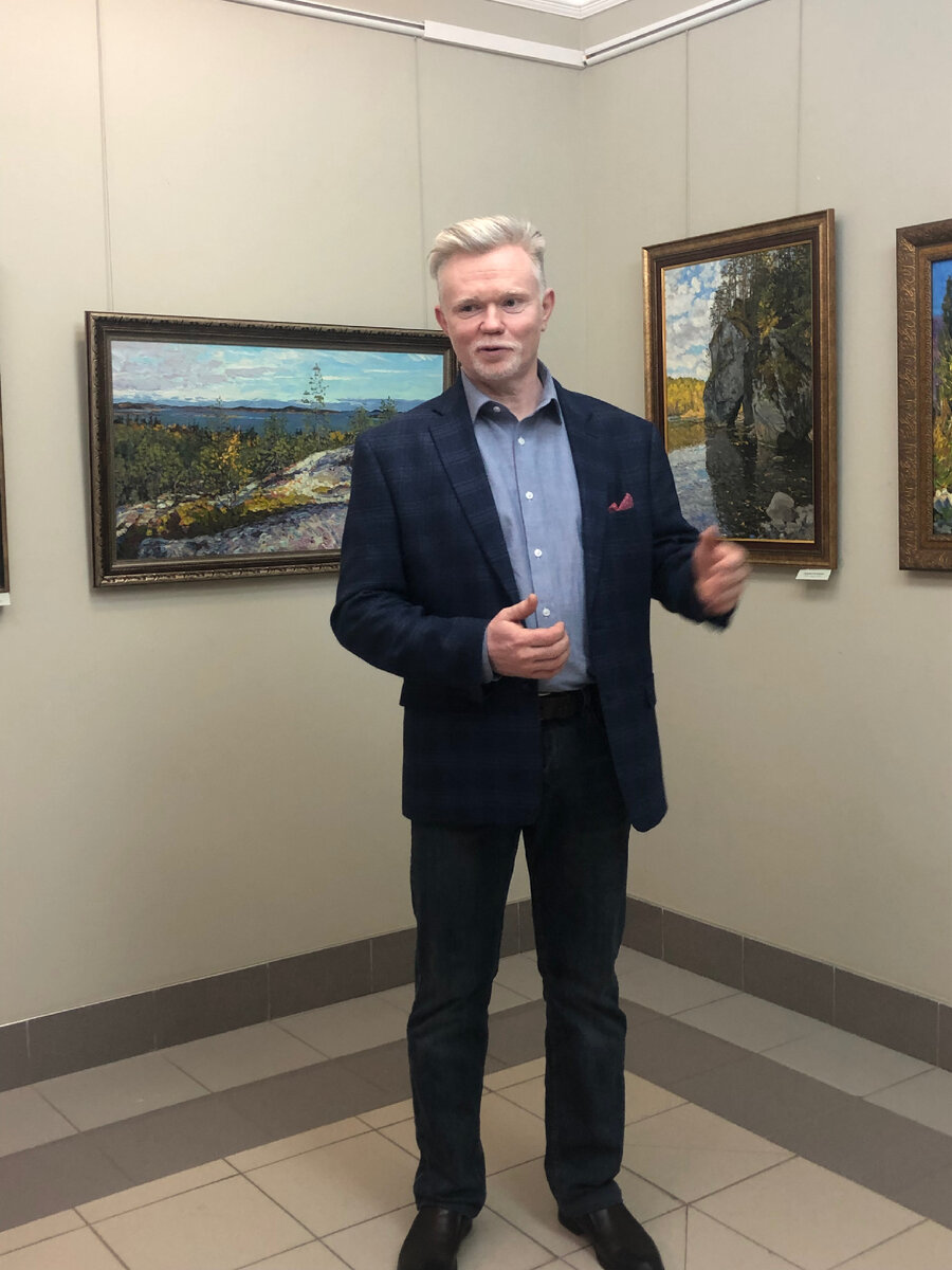 Дмитрий Сысоев, на открытии персональной выставки в нашем городе