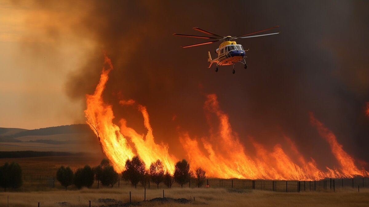     Недалеко от Владивостока заметили пламя. Сухостой горит в Надеждинском округе.