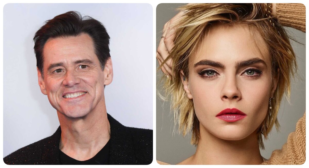 Джима Керри и Кара Делевинь