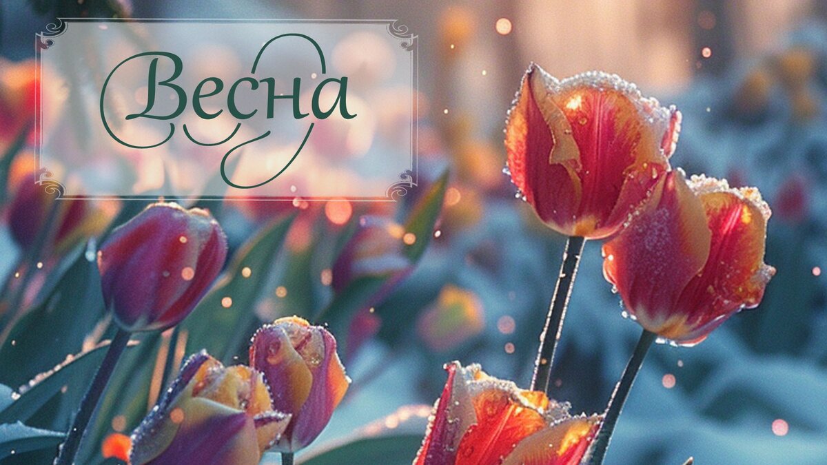 Весна. Открытки, изображения Odari Art