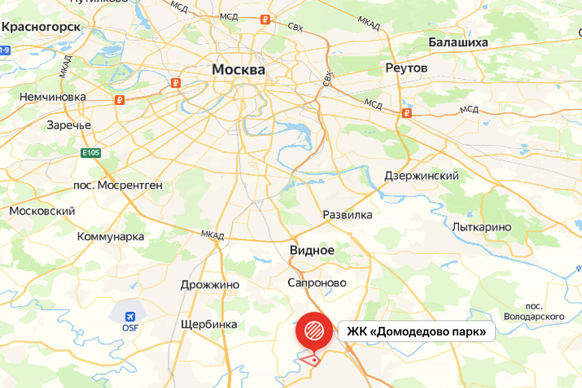 До МКАД 25 минут