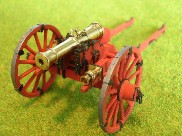 Модель 3-фунтовой полковой пушки с двумя 6-фунтовыми мортирами конструкции В.Д. Корчмина. Орудия тогда заряжались долго. Идея Василия Дмитриевича позволяла вести почти непрерывный огонь по различным целям. Изображение с форума fortoved.ru