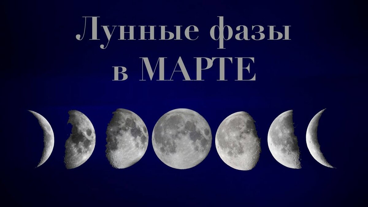 Фазы Луны.