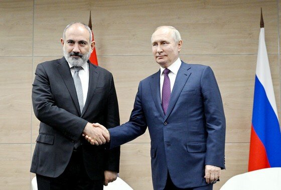    Никол Пашинян, Владимир Путин