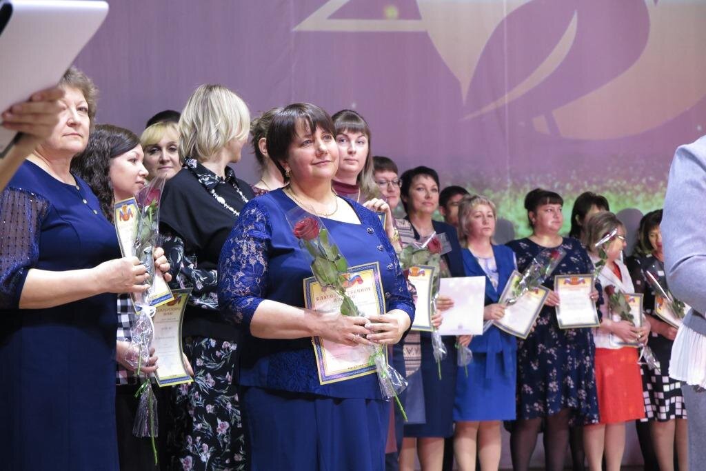 На церемонии чествования педагогов "Звёздный Олимп".