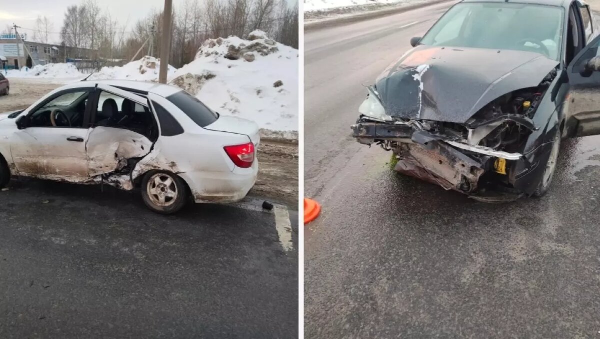     Водитель «Лады» неудачно выполнила разворот автомобиля.