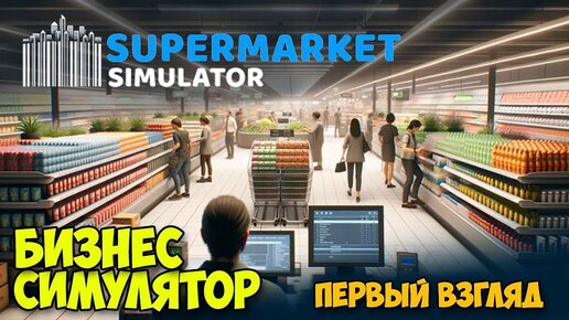 Симулятор Бизнеса - Supermarket Simulator ( первый взгляд )