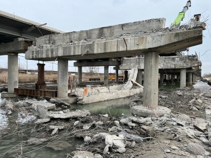    во время реконструкции моста в Азовском районе погибли двое рабочих // фото: пресс-служба Следственного комитета РФ по Ростовской области