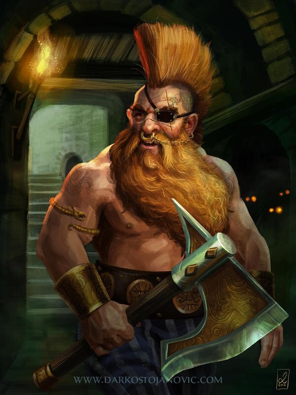 Gotrek Gurnisson by Darko Stojanovic (c).