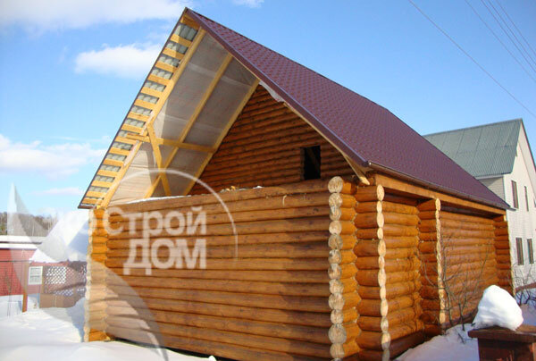 Деревянный дом из бревна