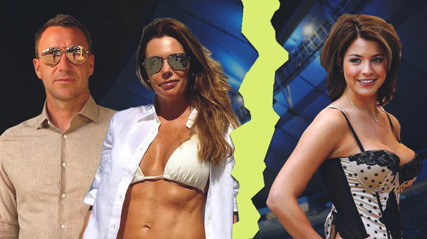 Джон Терри, его супруга Тони (в центре) и Ванесса Перронсель (справа).