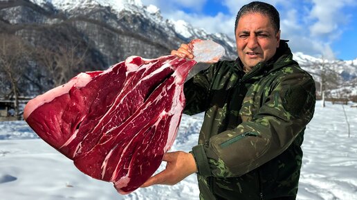 Приготовил Невероятное Блюдо Из Говяжьей Ножки С Овощами На Костре | Вкусно И Нежно