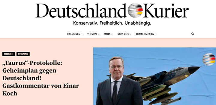    "Слова Шольца гроша ломаного не стоят", - пишет Deutschland Kurier. Скриншот Deutschland Kurier