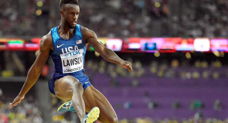    Американский спринтер и прыгун в длину Джаррион Лоусон, которого поймали на употреблении анаболического стероида тренболон. Фото: Rainer Jensen/dpa / Global Look Press