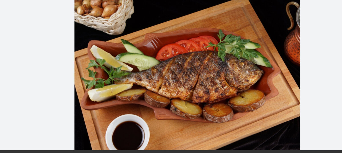 Жареная рыба. 