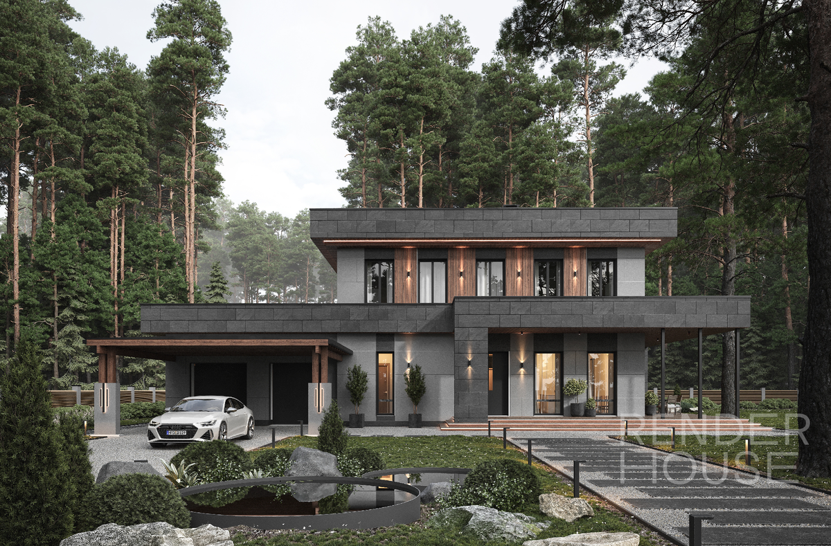 Проект ПАПУШЕВО ПАРК, Render House