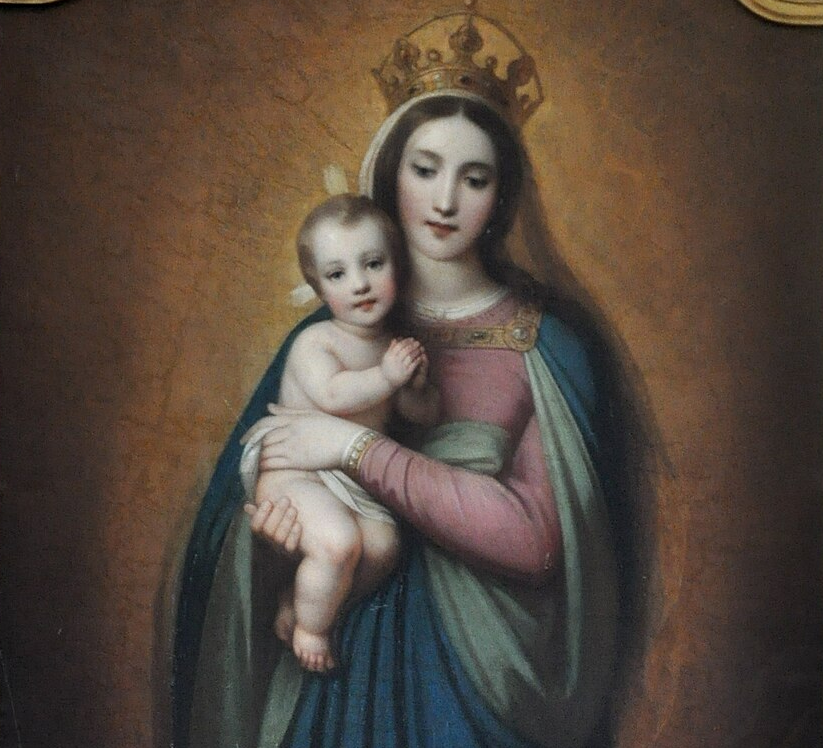 Йозеф Антон фон Гегенбаур. Мадонна. Фрагмент.