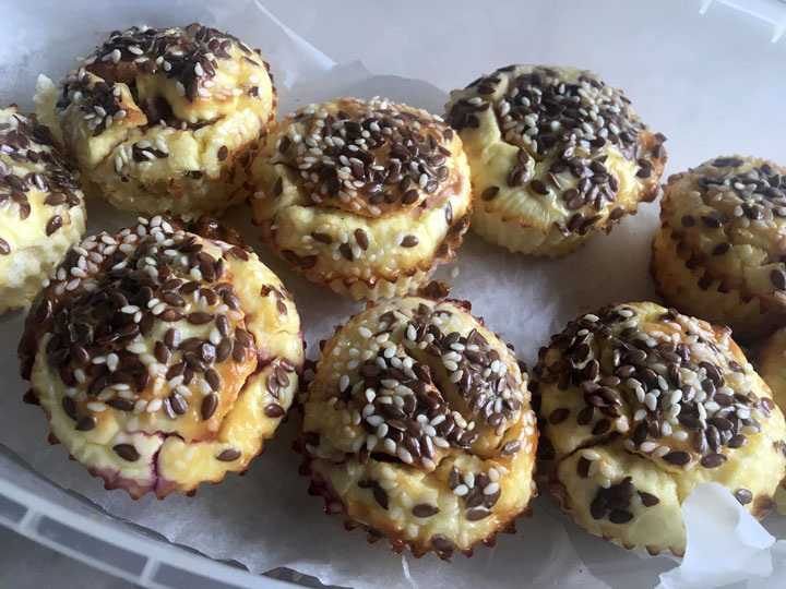 Творожные кексы без муки