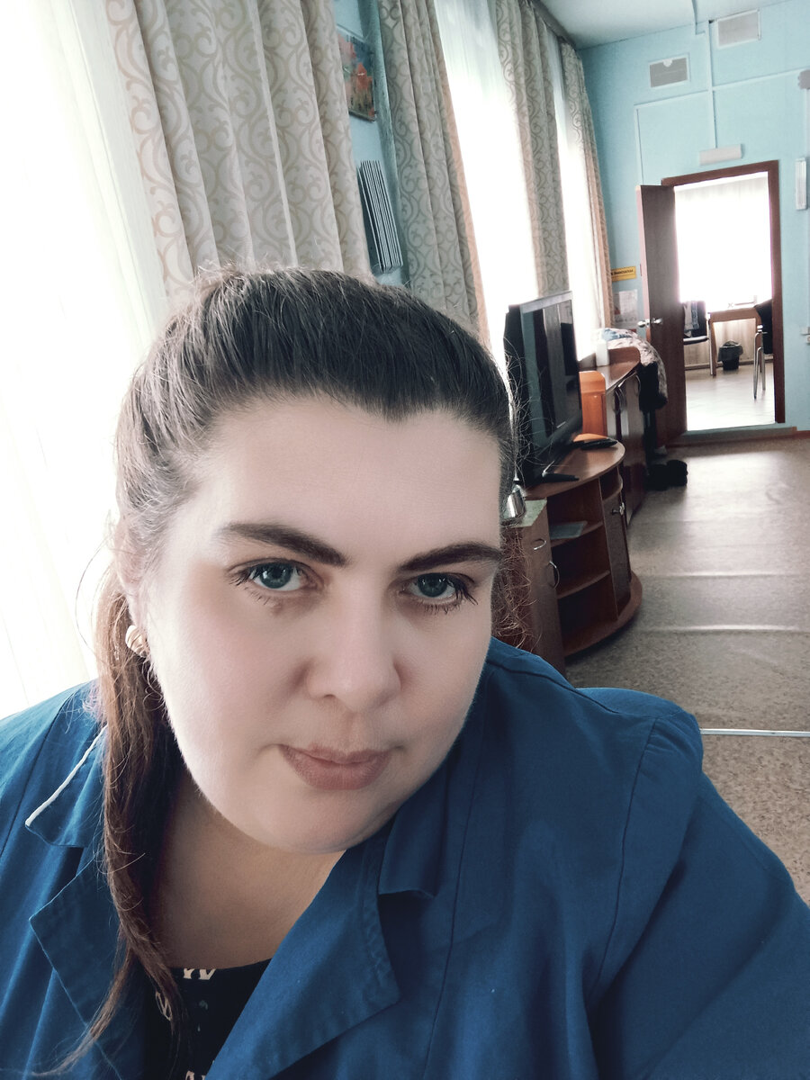 На любимой работе.