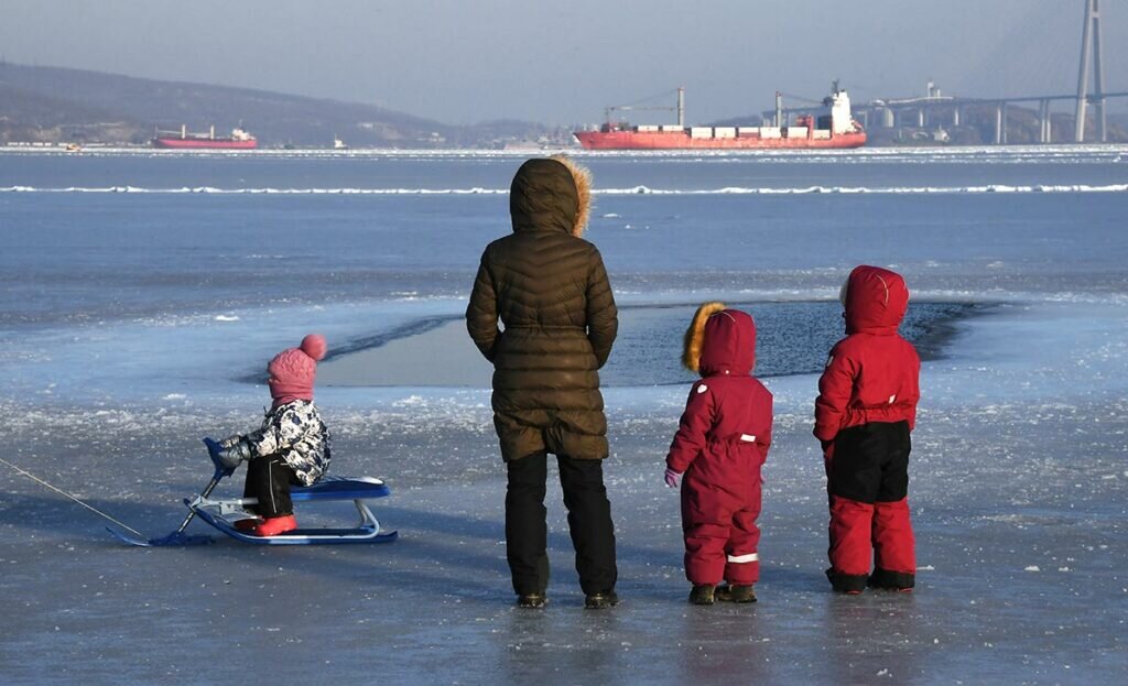 На Амурском заливе, Владивосток. Фото: Виталий Аньков/РИА Новости, 06.02.2023