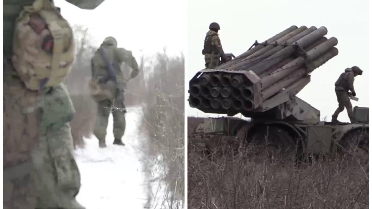 Карта боевых действий на бахмутском направлении