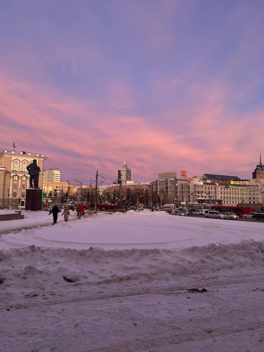 Первые весенние закаты в Казани