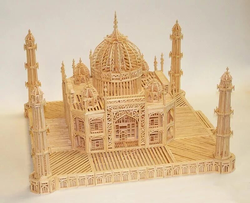 Мечеть. Поделка из спичек. Интернет - ресурс