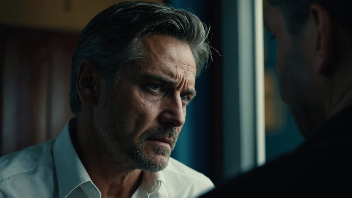 Мужчина слушает бога