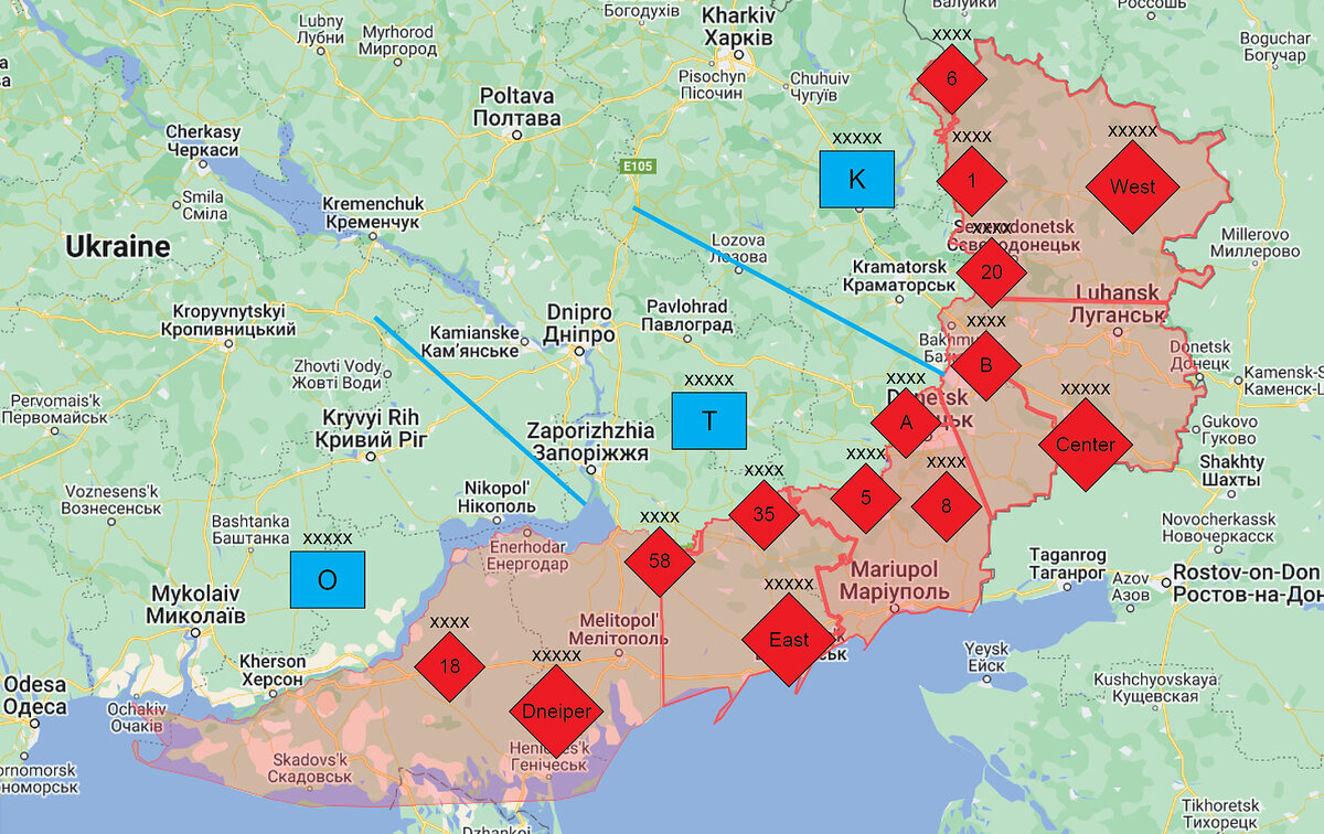 Военная обстановка на украине сейчас карта