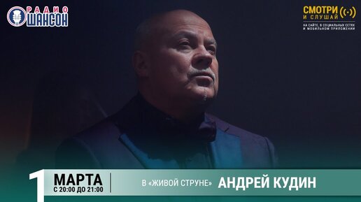 Андрей КУДИН. Концерт на Радио Шансон («Живая струна»)