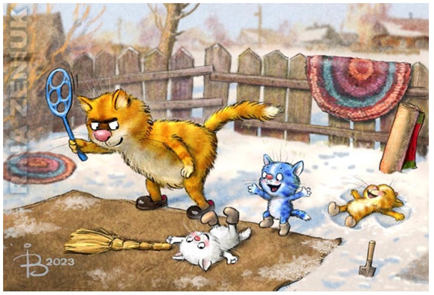 очаровательные коты Рины Зенюк
