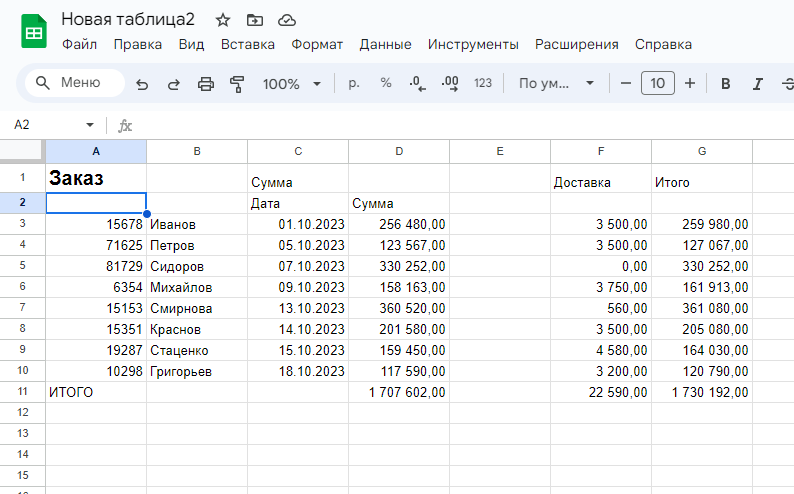 Как делать таблицу в гугл презентации