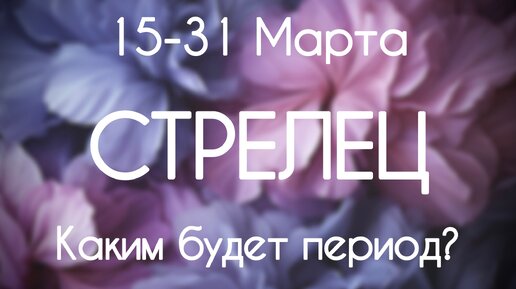 Стрелец ♐️ Прогноз на вторую половину Марта 2024 ￼