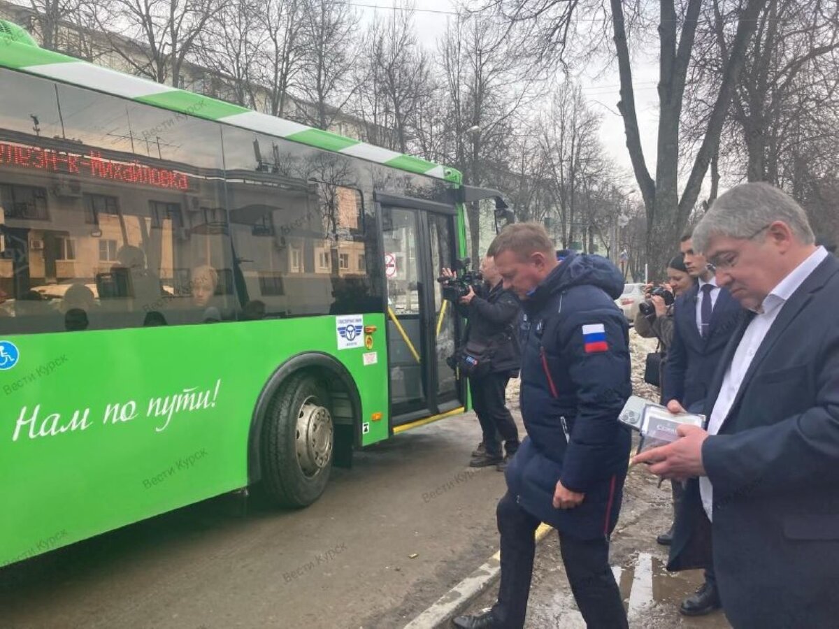 В Железногорске запустили новые автобусы | Вести-Курск | Дзен