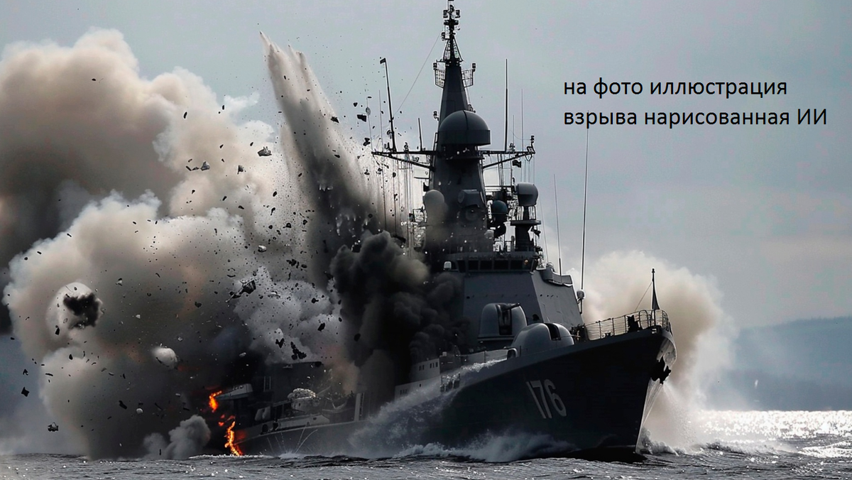 на фото иллюстрация взрыва нарисованная ИИ 