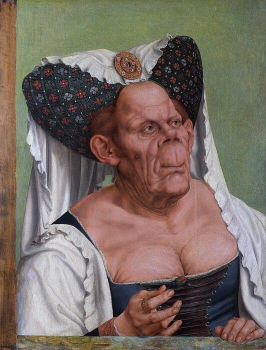 "Уродливая герцогиня", Квентин Массейс, 1513 г., Лондонская национальная галерея
