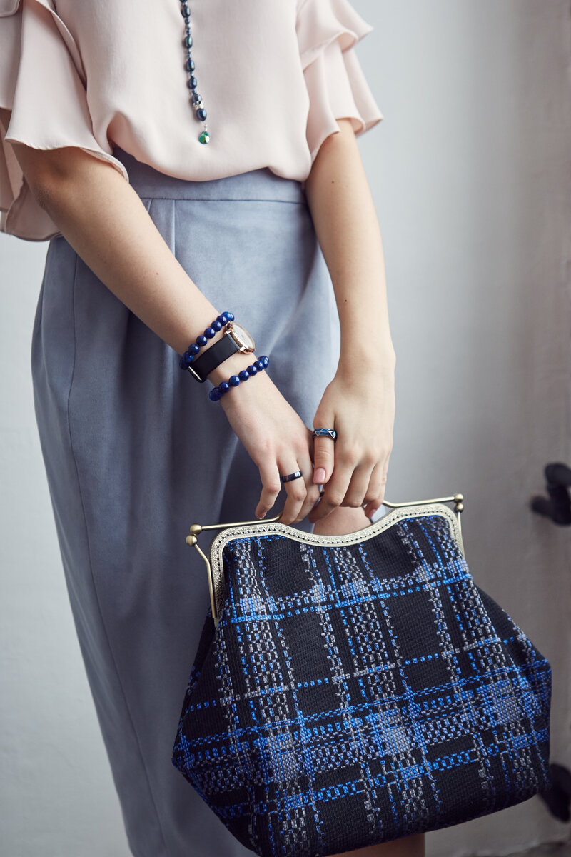 Самые первые сумки, которые шила Анна. 