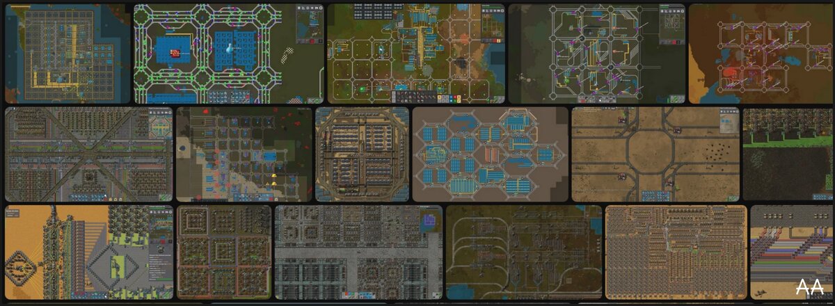 1. Примерный набор картинок по запросу «ситиблок Factorio».