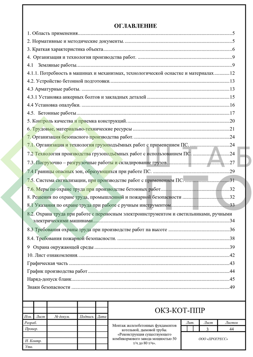 ППР по монтажу железобетонных фундаментов котельной в г. Кашира. Пример  работы. | ШТАБ ПТО | Разработка ППР, ИД, смет в строительстве | Дзен