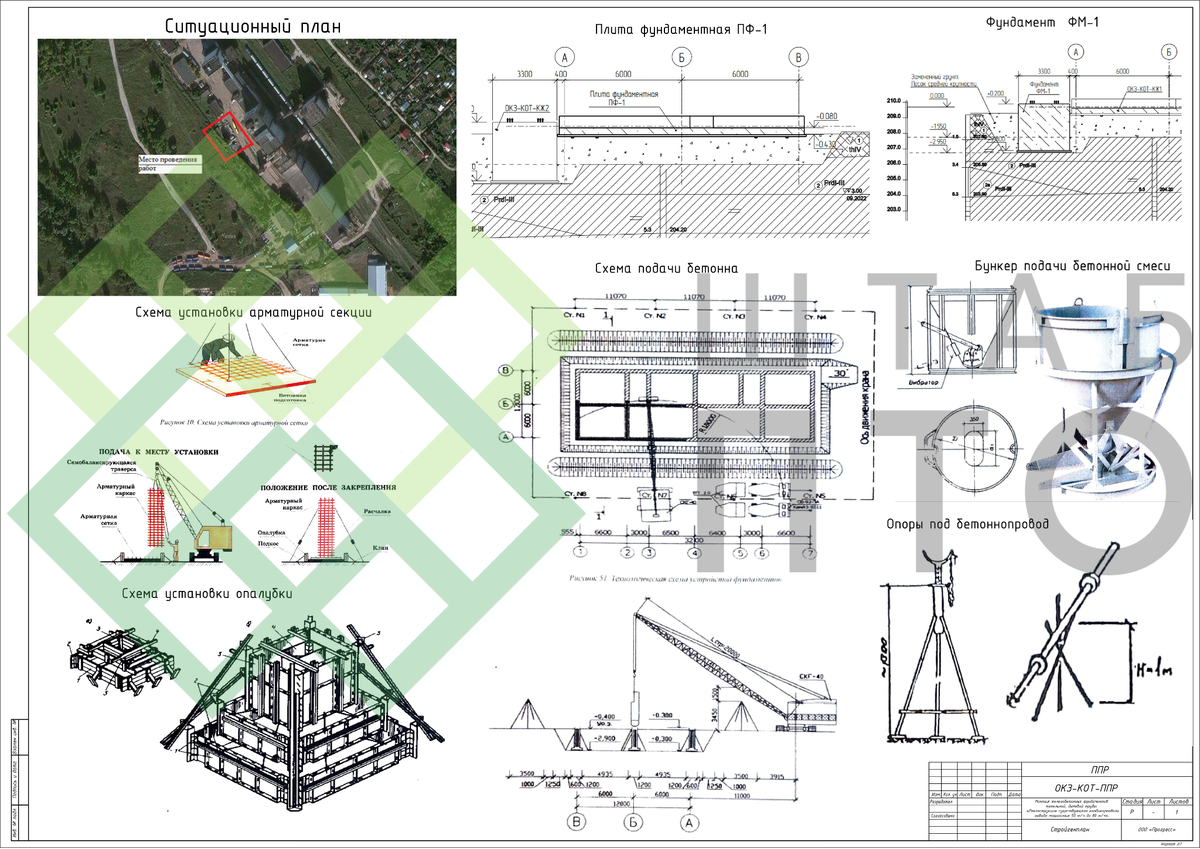 ППР по монтажу железобетонных фундаментов котельной в г. Кашира. Пример  работы. | ШТАБ ПТО | Разработка ППР, ИД, смет в строительстве | Дзен